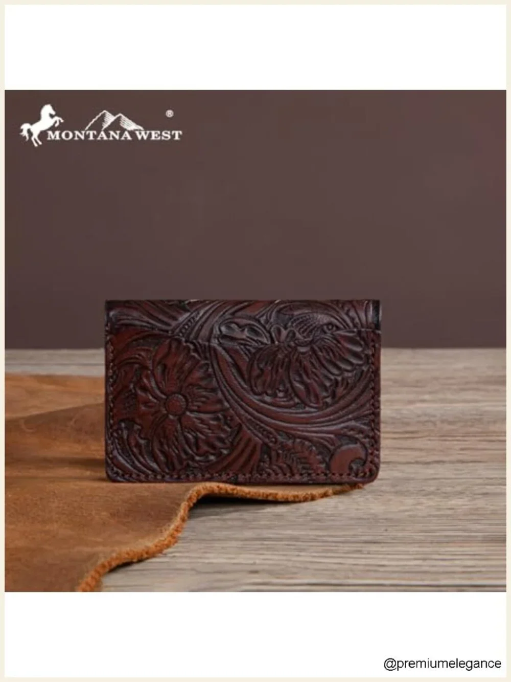Premium Leather Card Case Wallet Business Card Holder Front Pocket